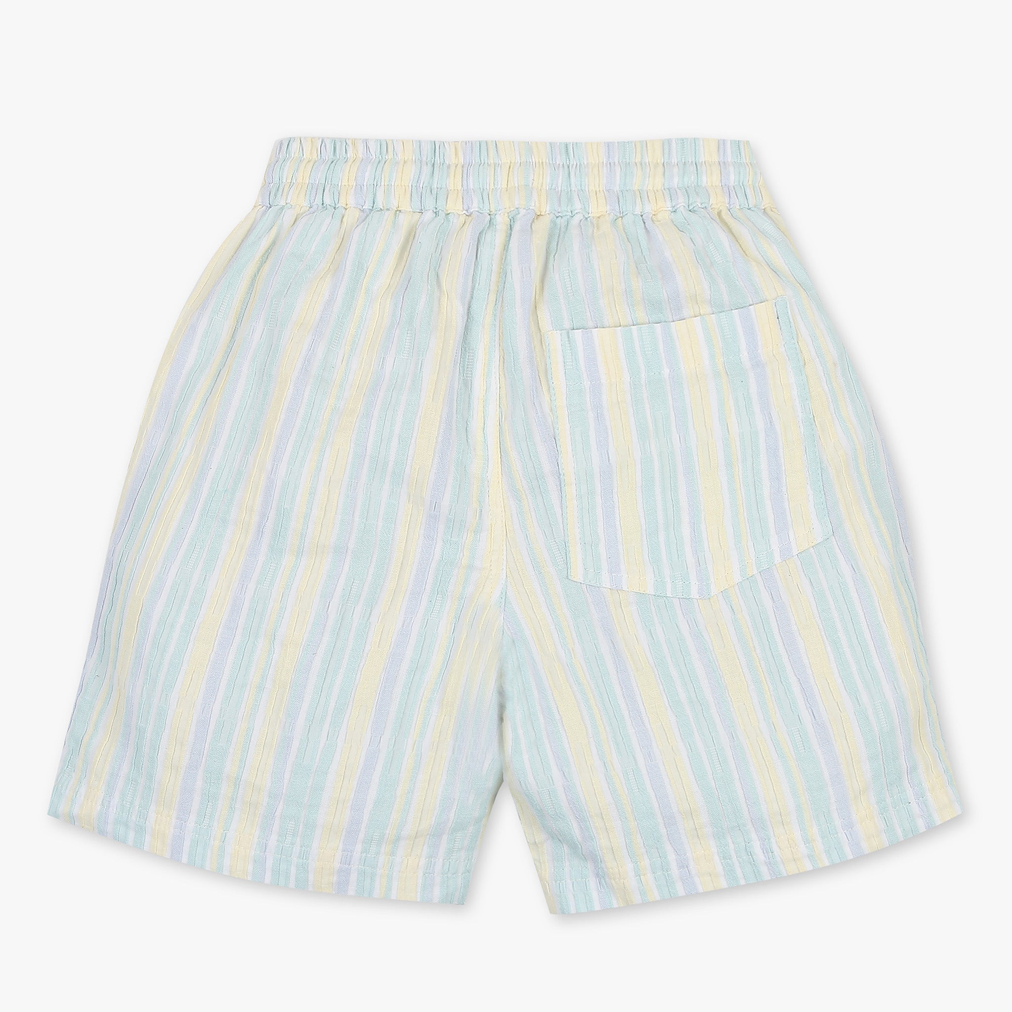 Boys Cotton Fabric Striped Shorts