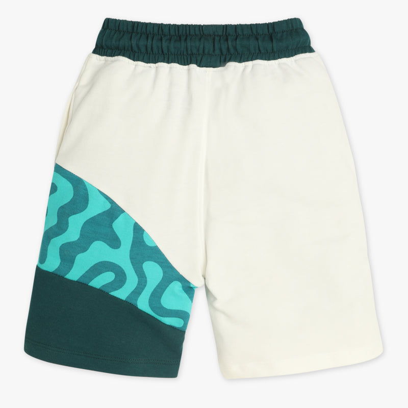 Boys Knee Length All Over Printed Shorts