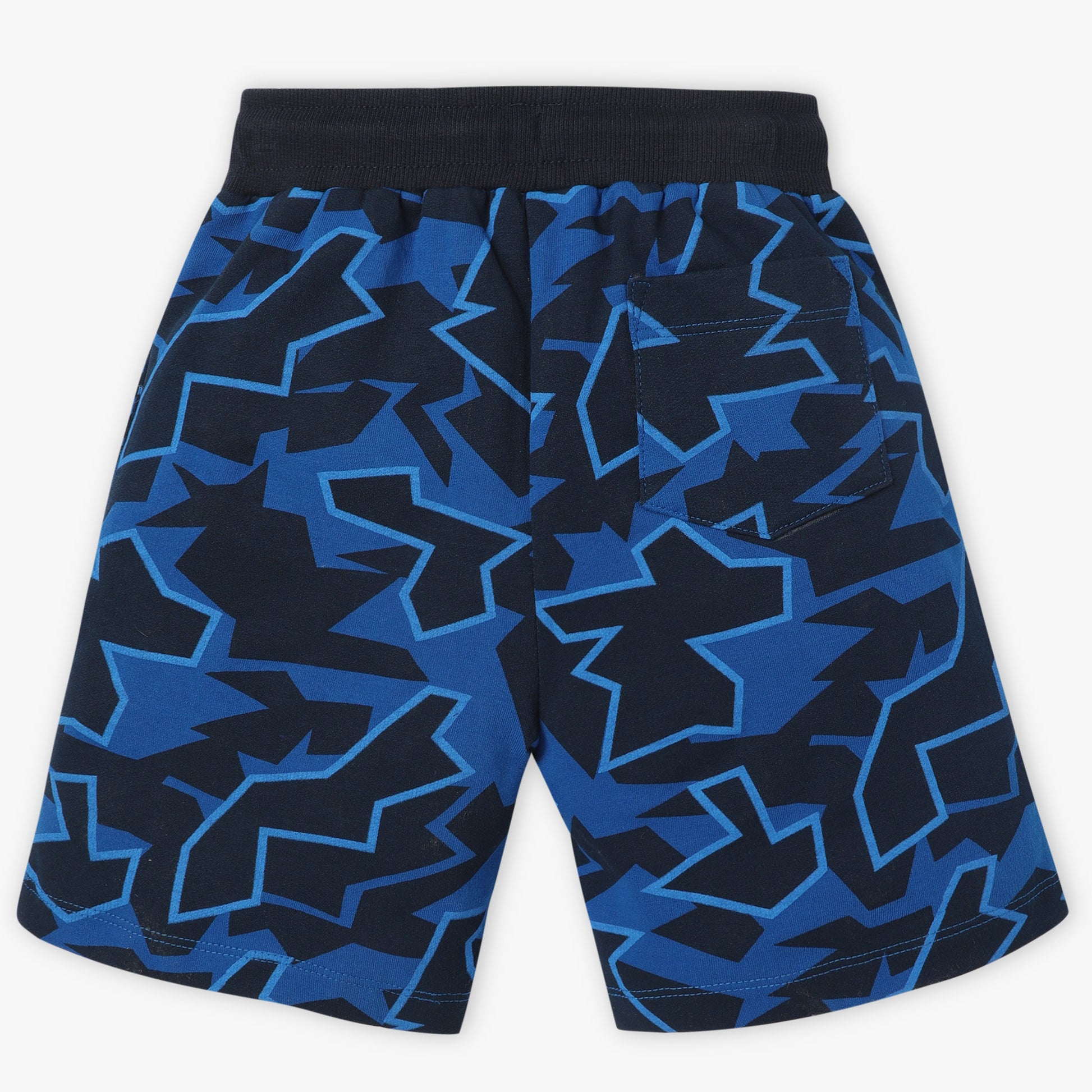 Boys Regular Fit All Over Print Knee Length Mid Rise Shorts