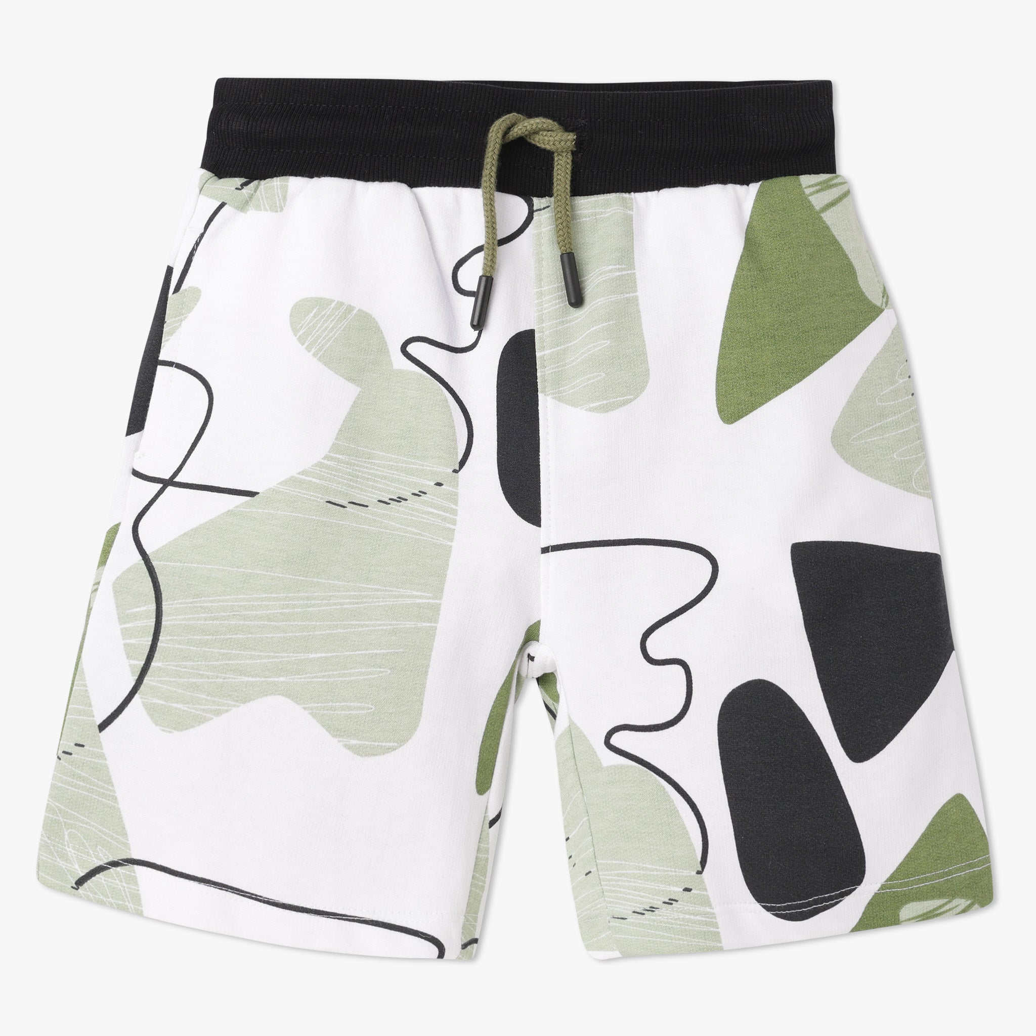 Boys Knee Length All Over Printed Uniset Shorts