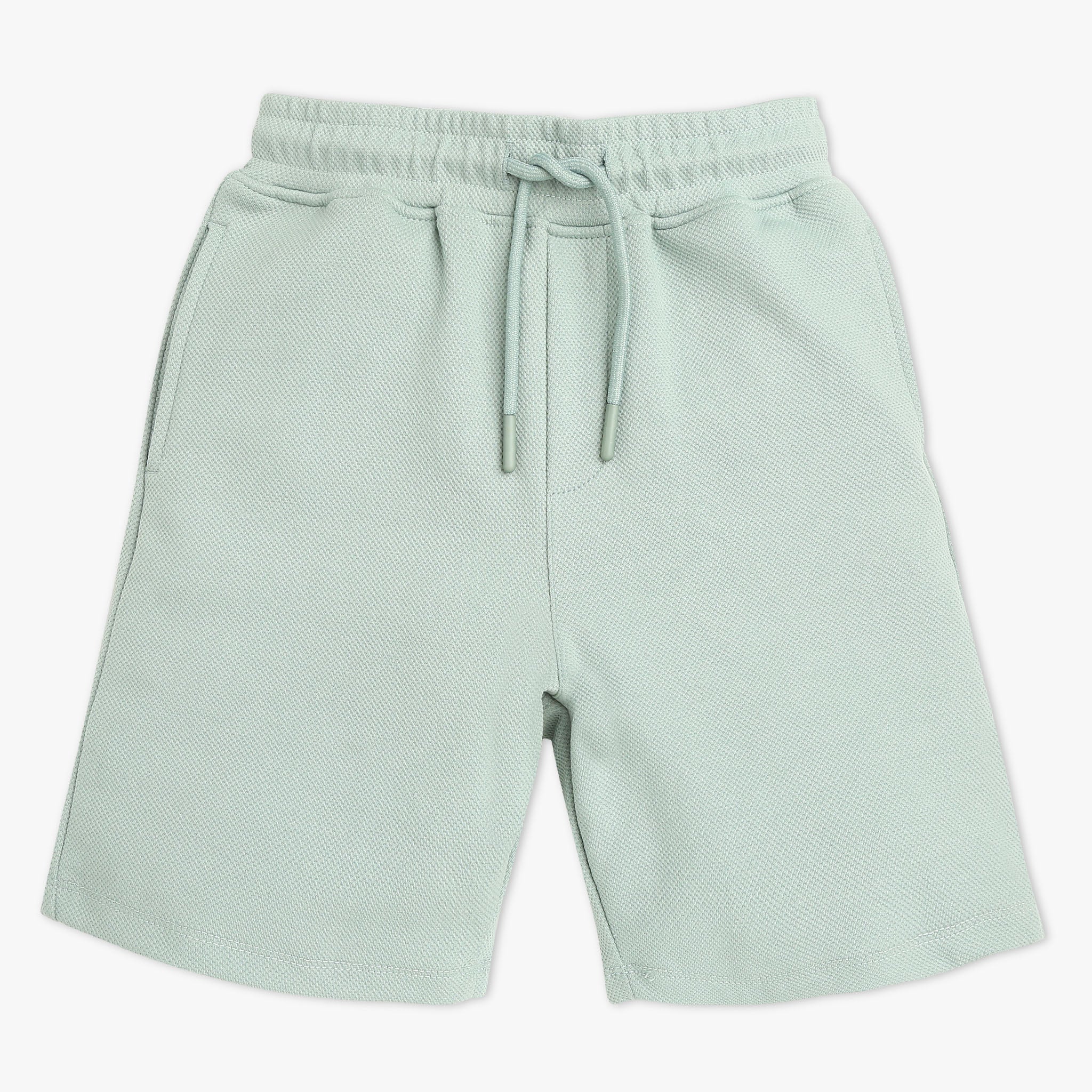 Boys Solid Knee Length Resort Shorts