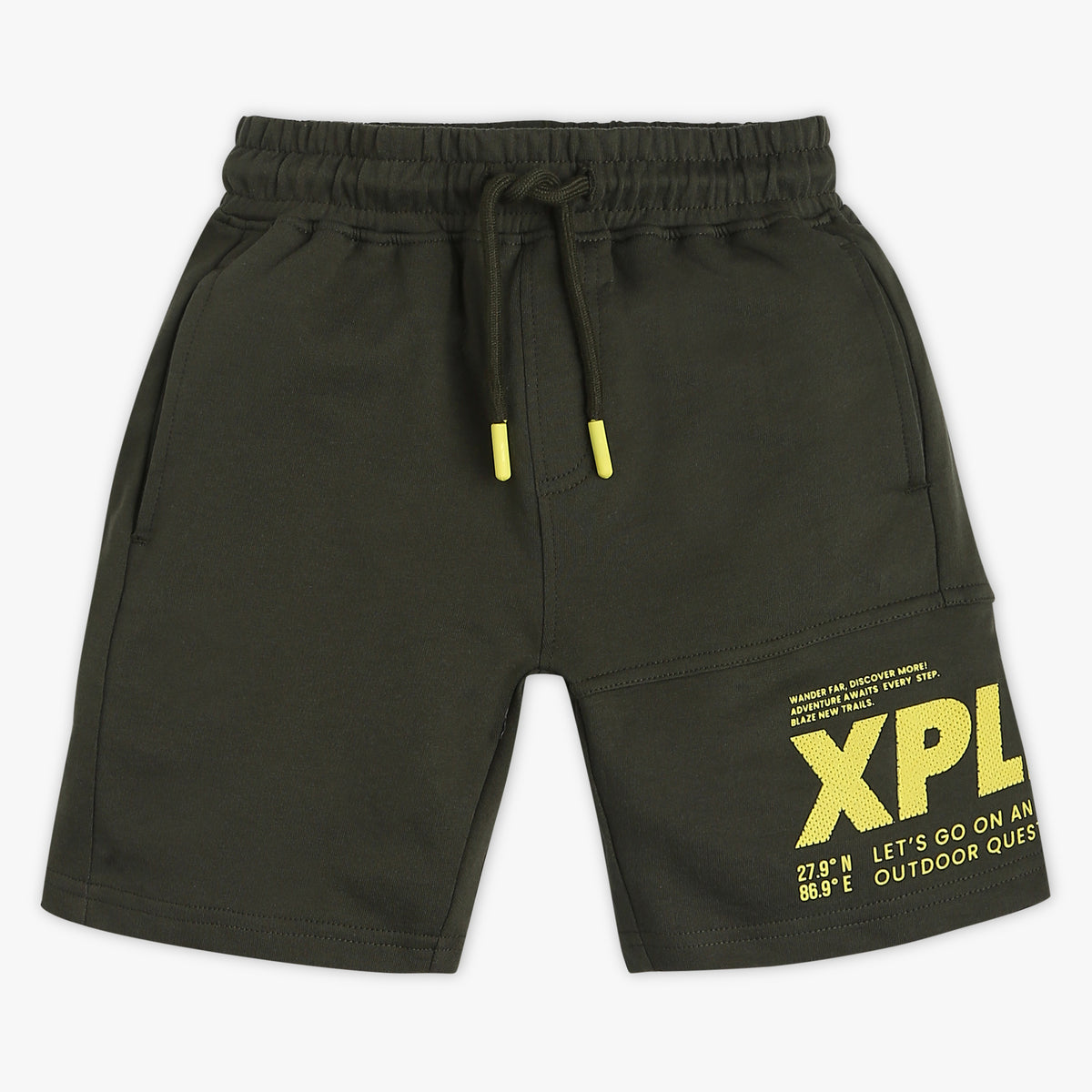 Regular Fit Solid Knee Length Mid Rise Shorts