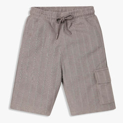 Boys Solid Knee Length Shorts
