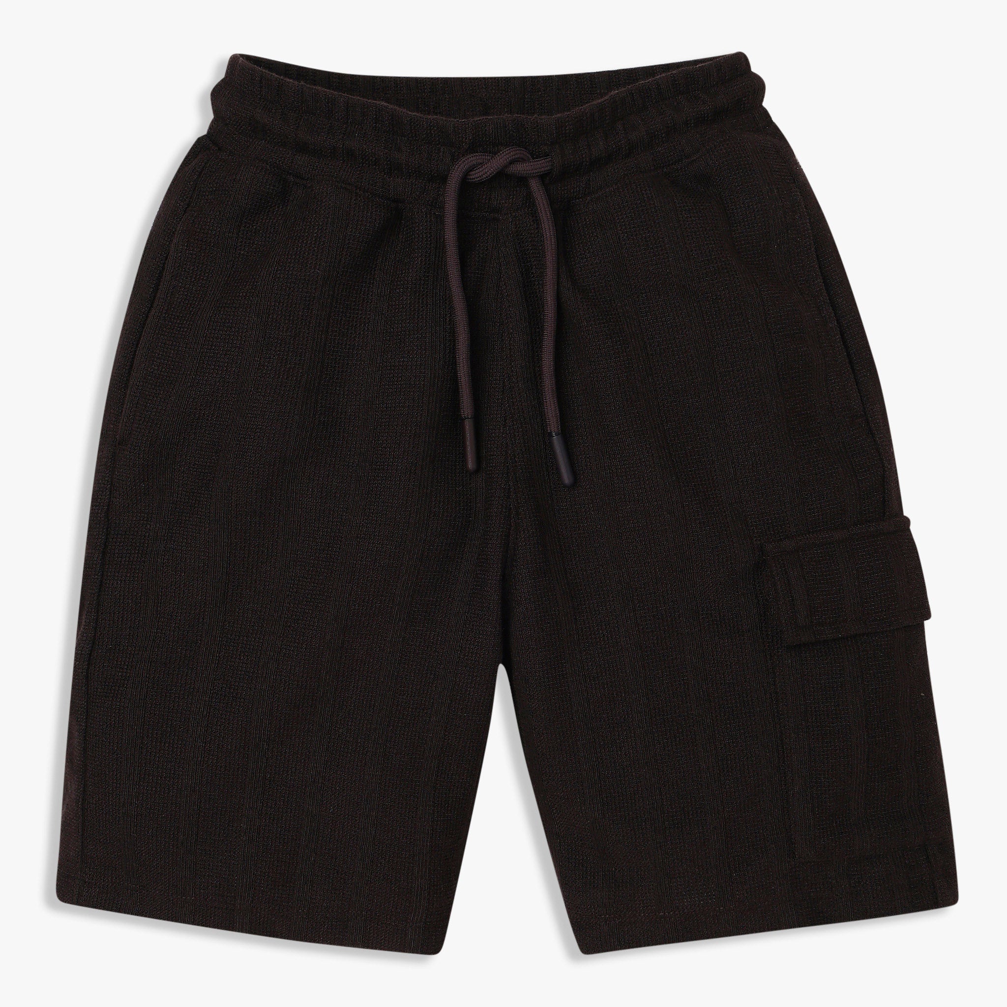 Boys Solid Knee Length Shorts