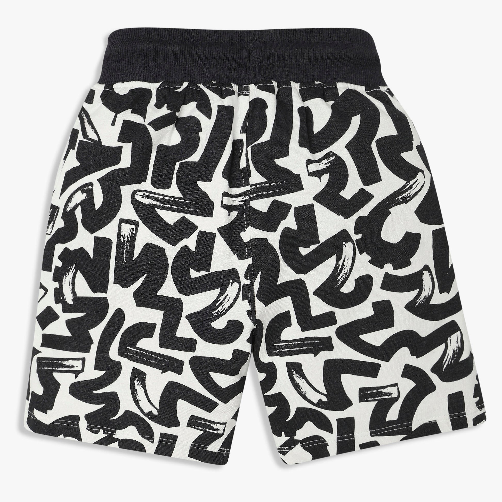 Boys Cotton All Over Print Knee Length Shorts