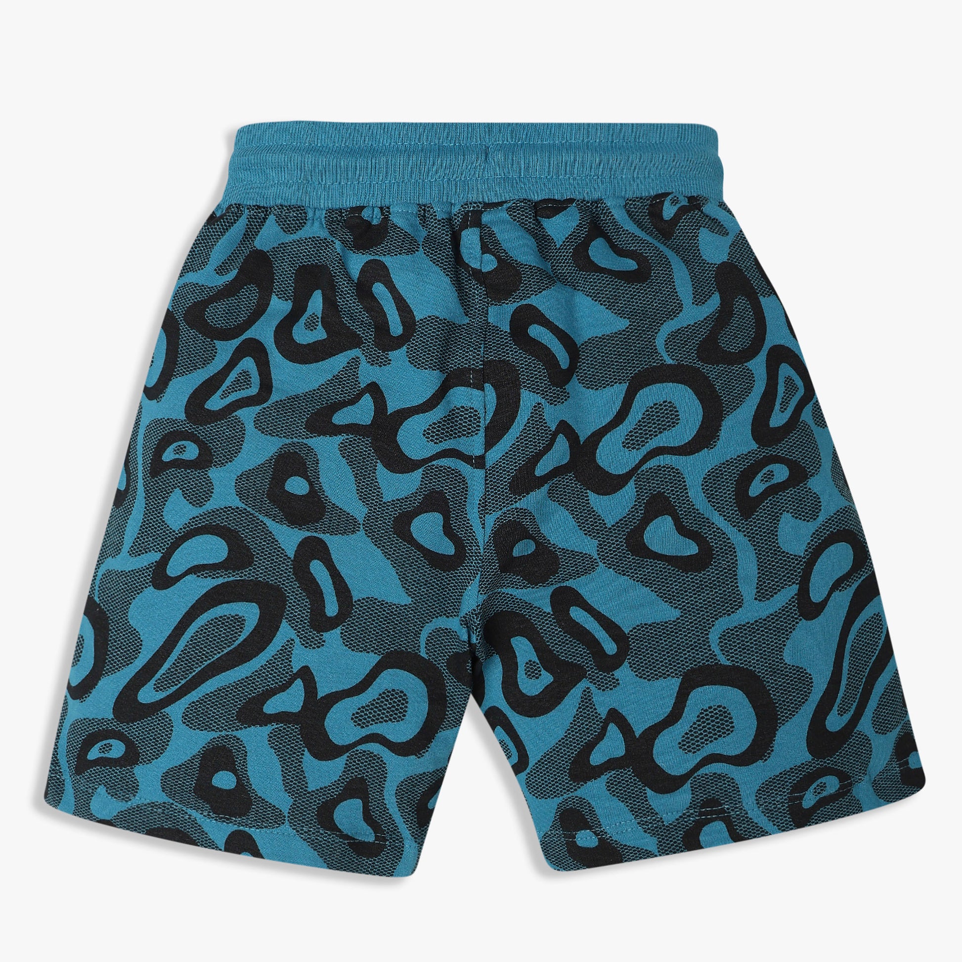 Boys Cotton All Over Print Knee Length Shorts