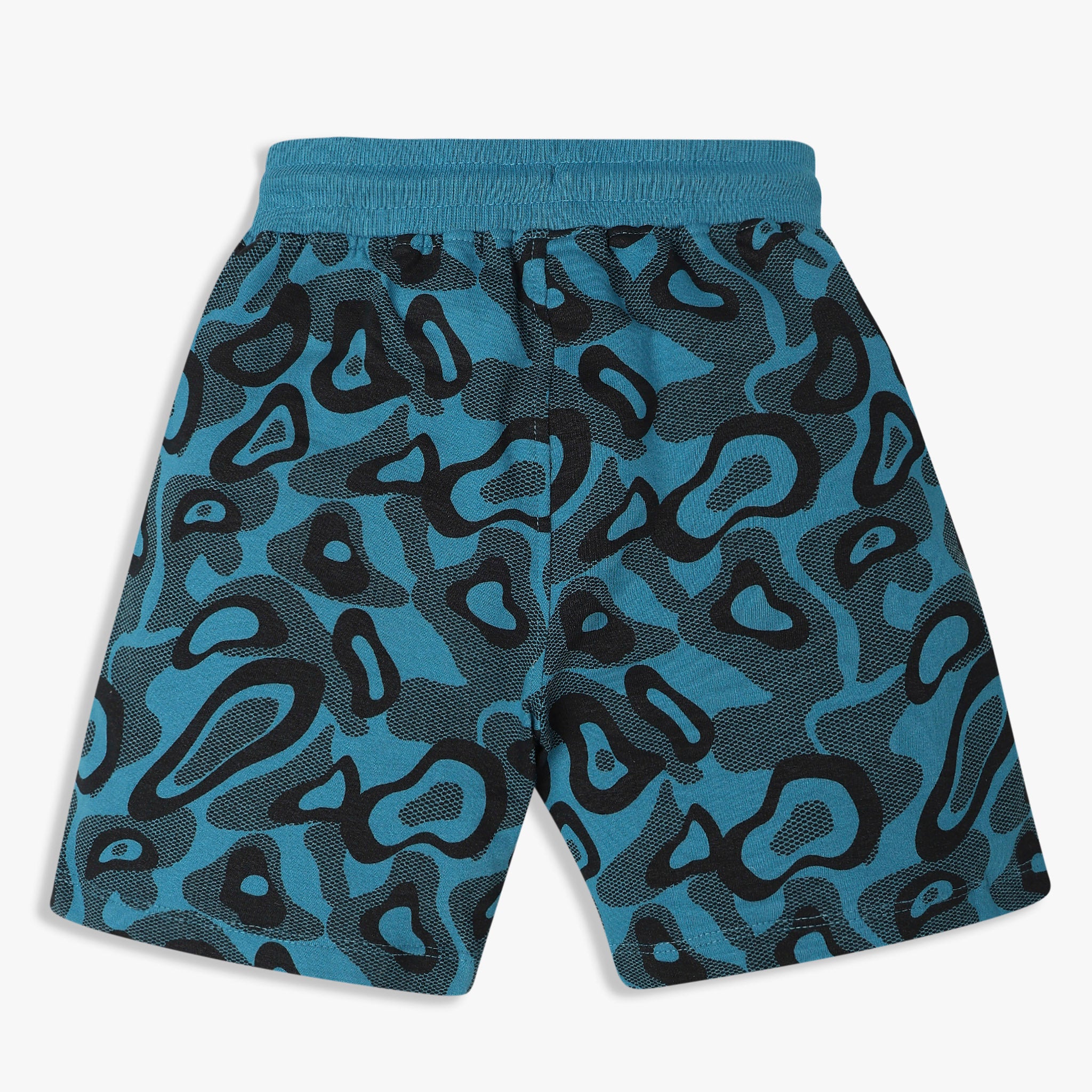 Boys Cotton All Over Print Knee Length Shorts