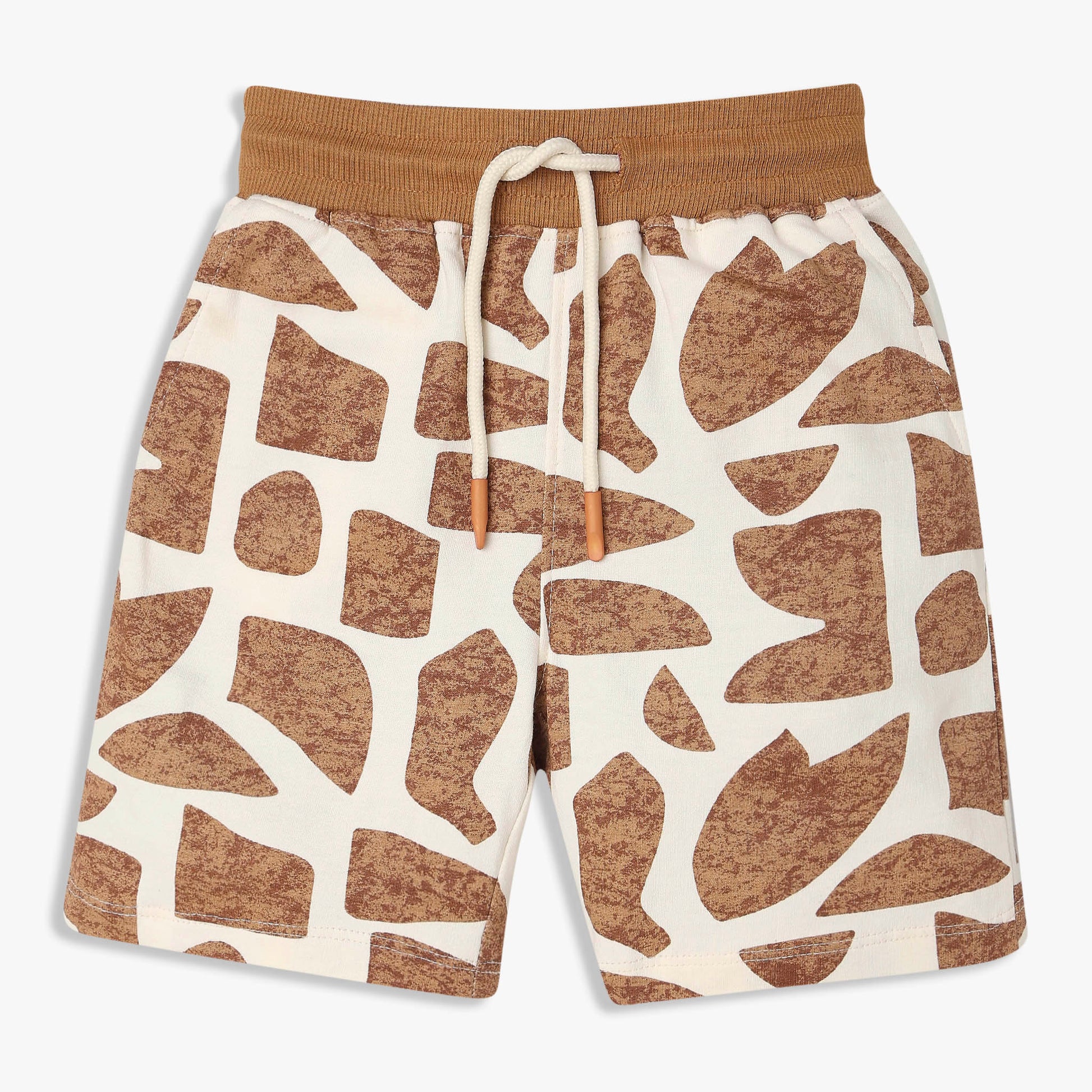 Boys Cotton All Over Print Knee Length Shorts