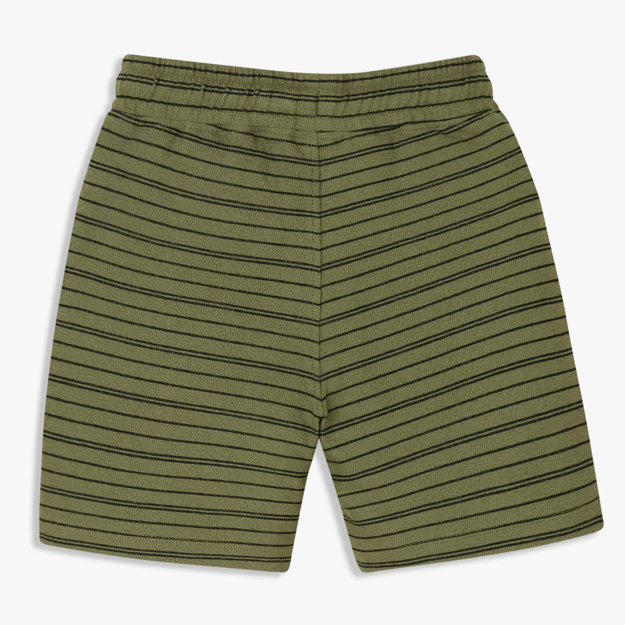 Boys Cotton Striped Knee Length Shorts