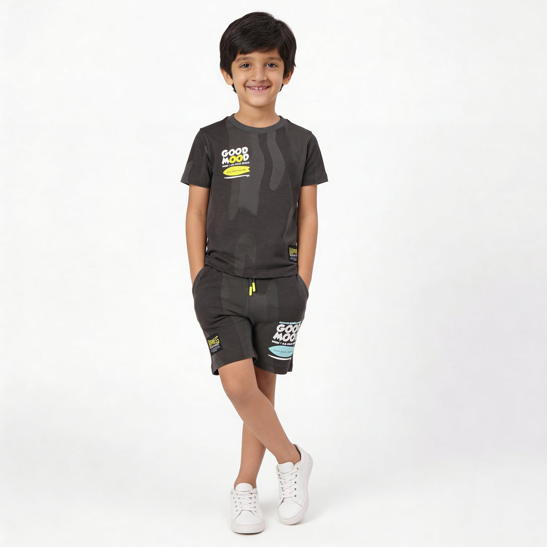 Boys Cotton Printed Shorts