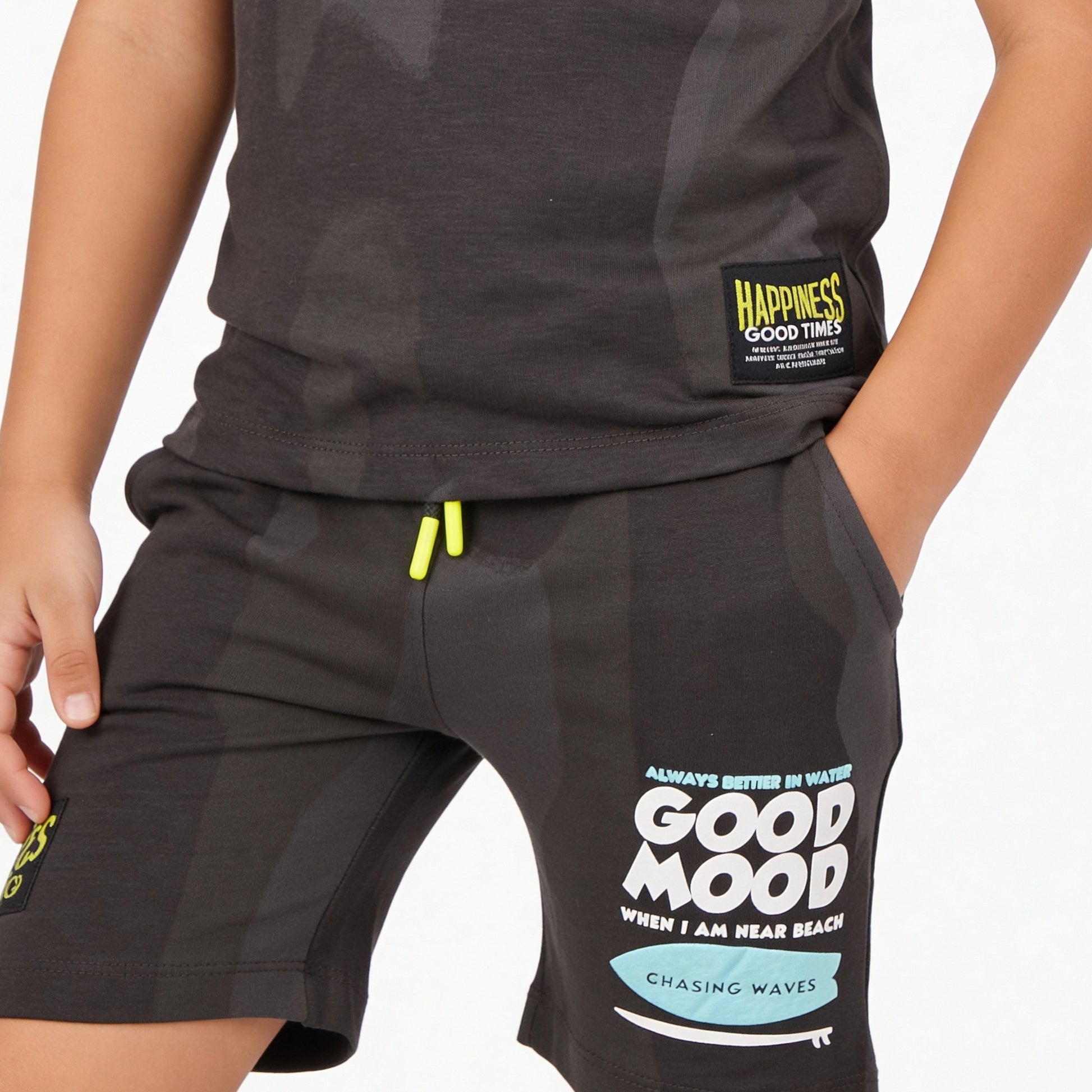 Boys Cotton Printed Shorts