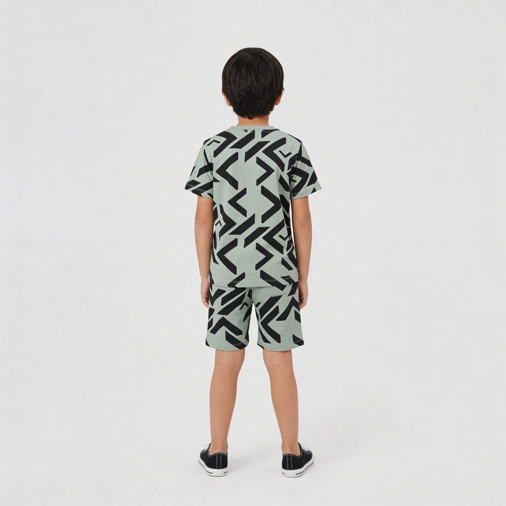 Boys Cotton Future Squad Printed Shorts