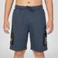 Boys Cut and Sew Street Crew Oversize Shorts