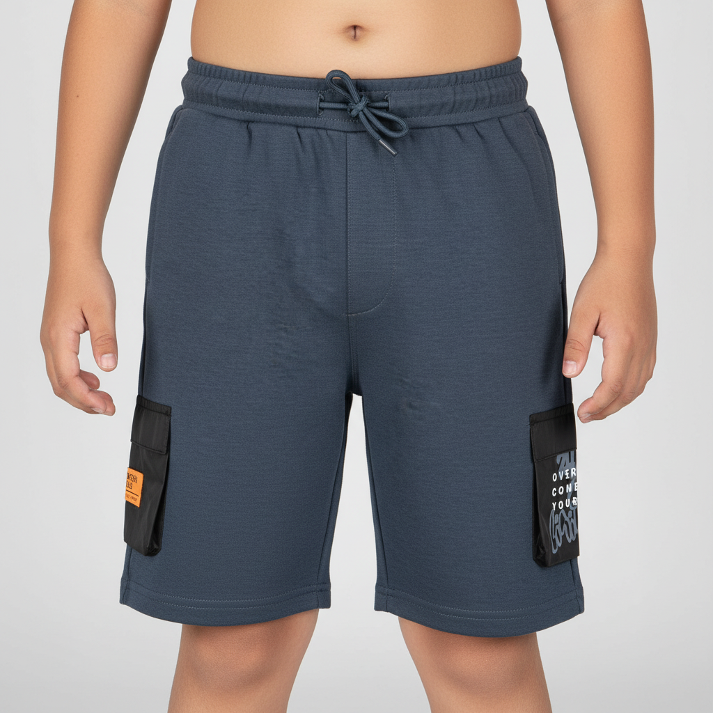 Boys Cut and Sew Street Crew Oversize Shorts
