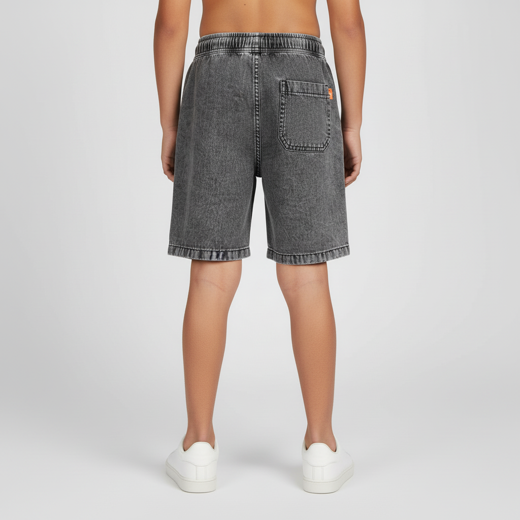 Boys Cotton Solid Core Shorts
