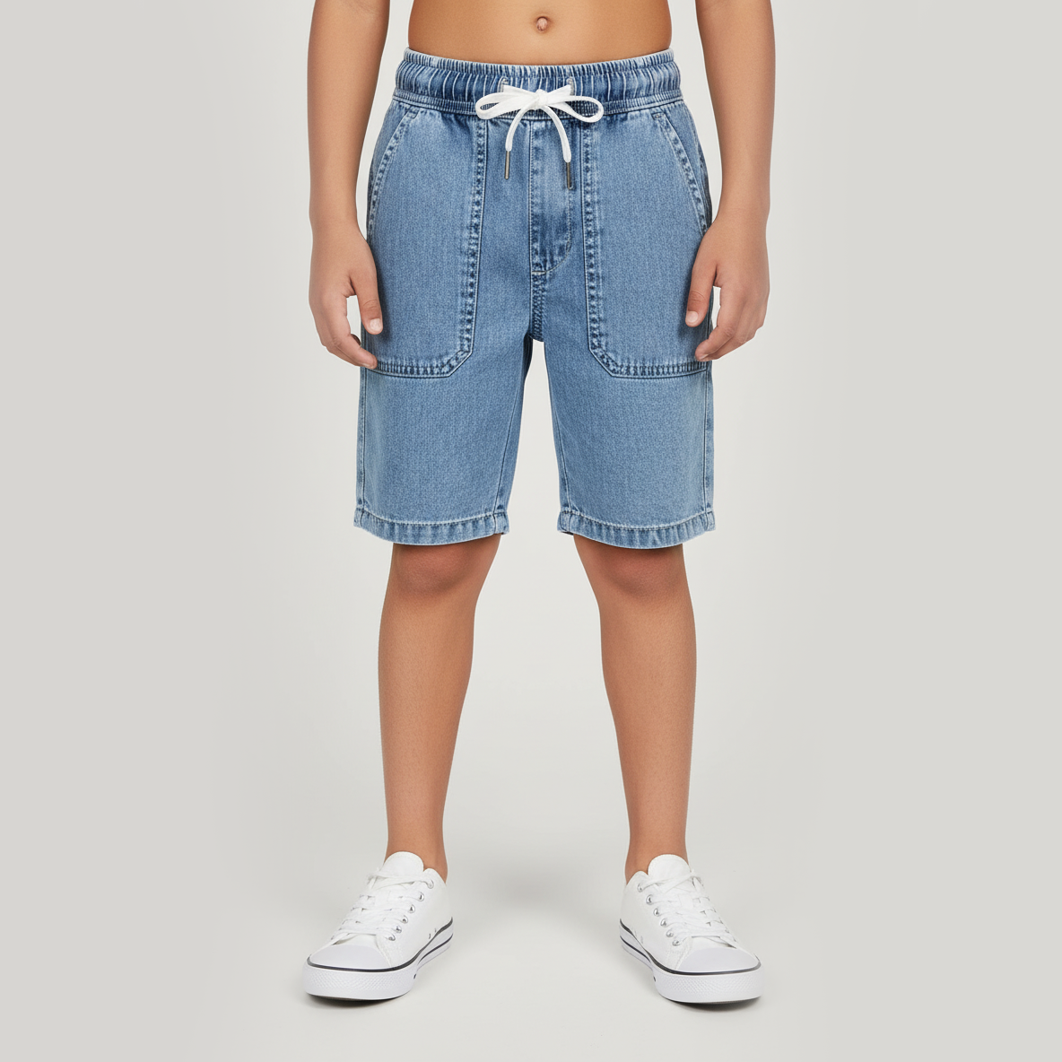 Boys Cotton Solid Core Shorts