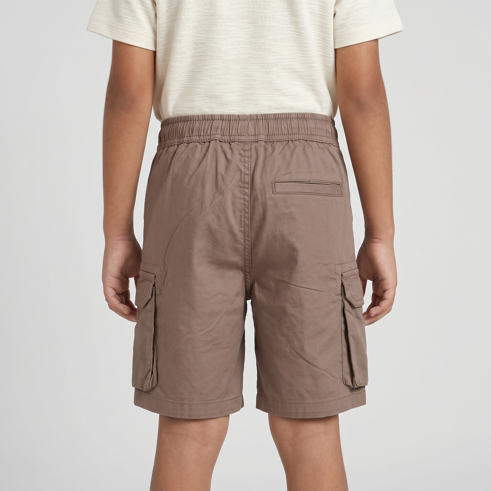 Boys Cotton Solid Pull On Shorts