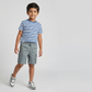 Boys Cotton Solid Pull On Shorts