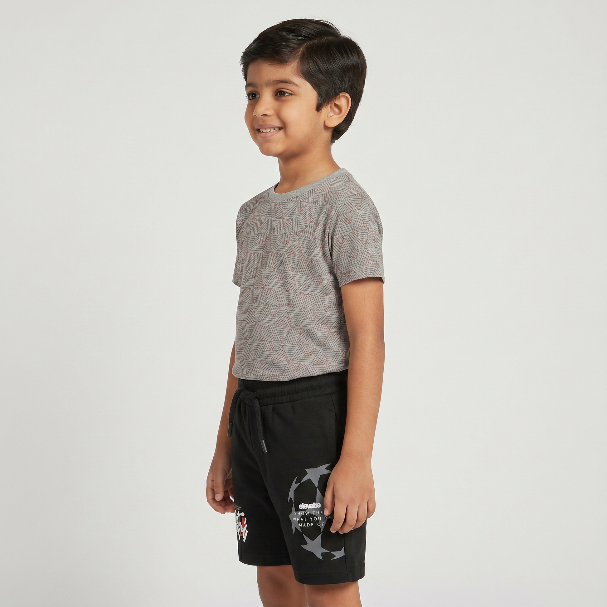 Boys Cut and Sew Superfan Shorts