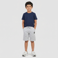 Boys Solid Mid Rise Shorts