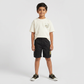 Boys Cotton Solid Mid Rise Shorts