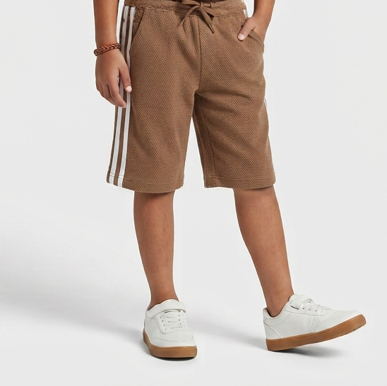 Boys Cotton Solid Shorts
