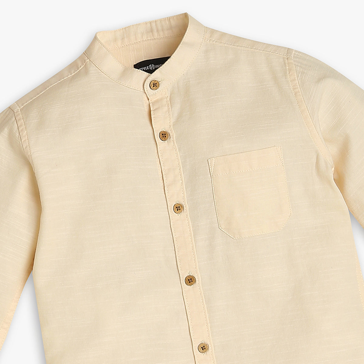 Boys Regular Fit Solid Shirt