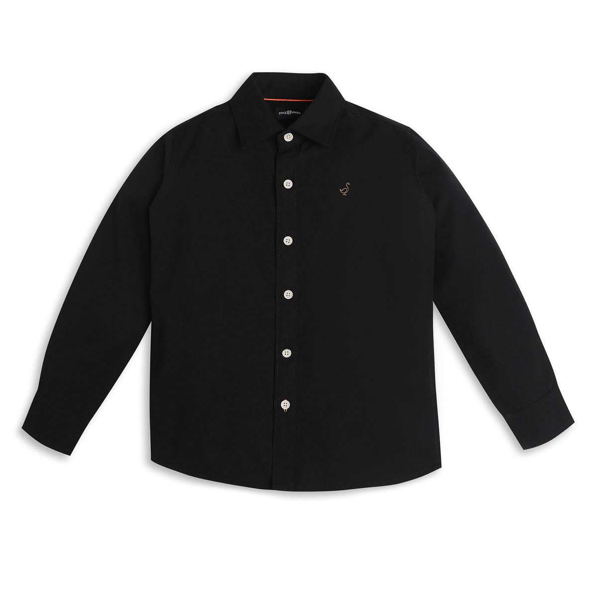 Boys Regular Fit Solid Shirt