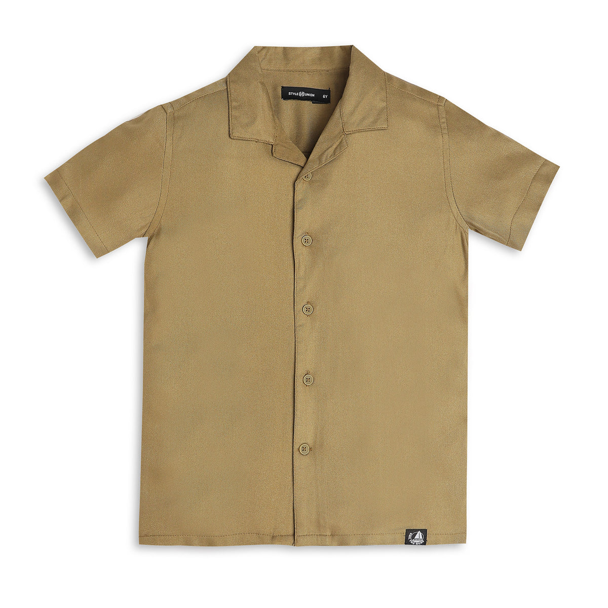 Boys Regular Fit Solid Shirt