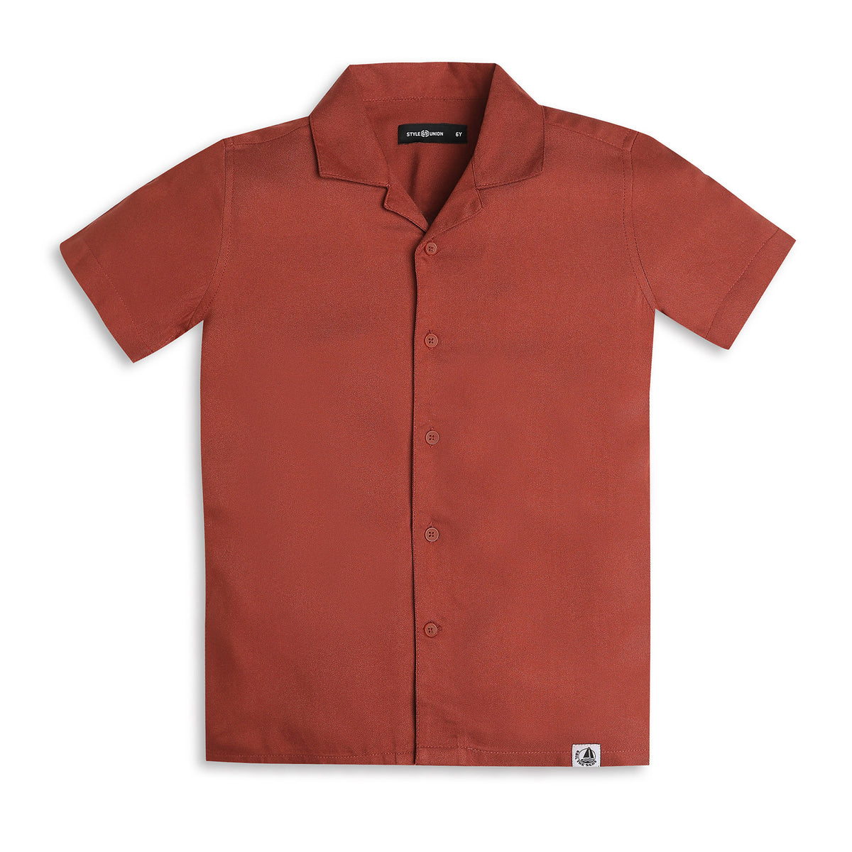 Boys Regular Fit Solid Shirt