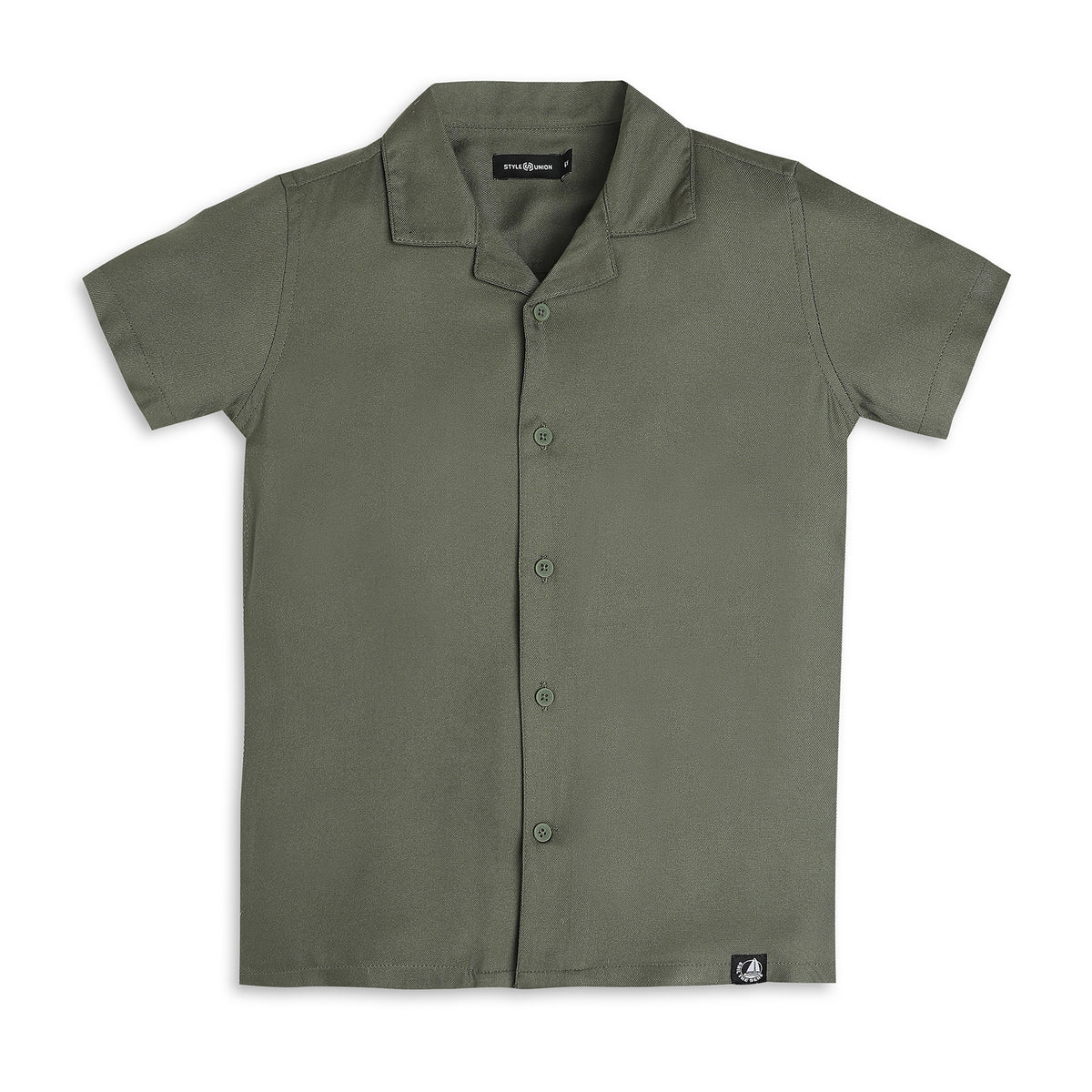 Boys Regular Fit Solid Shirt