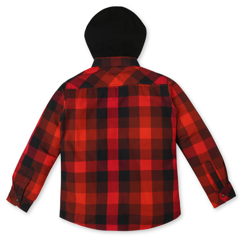 Boys Regular Fit Checkered Shirt