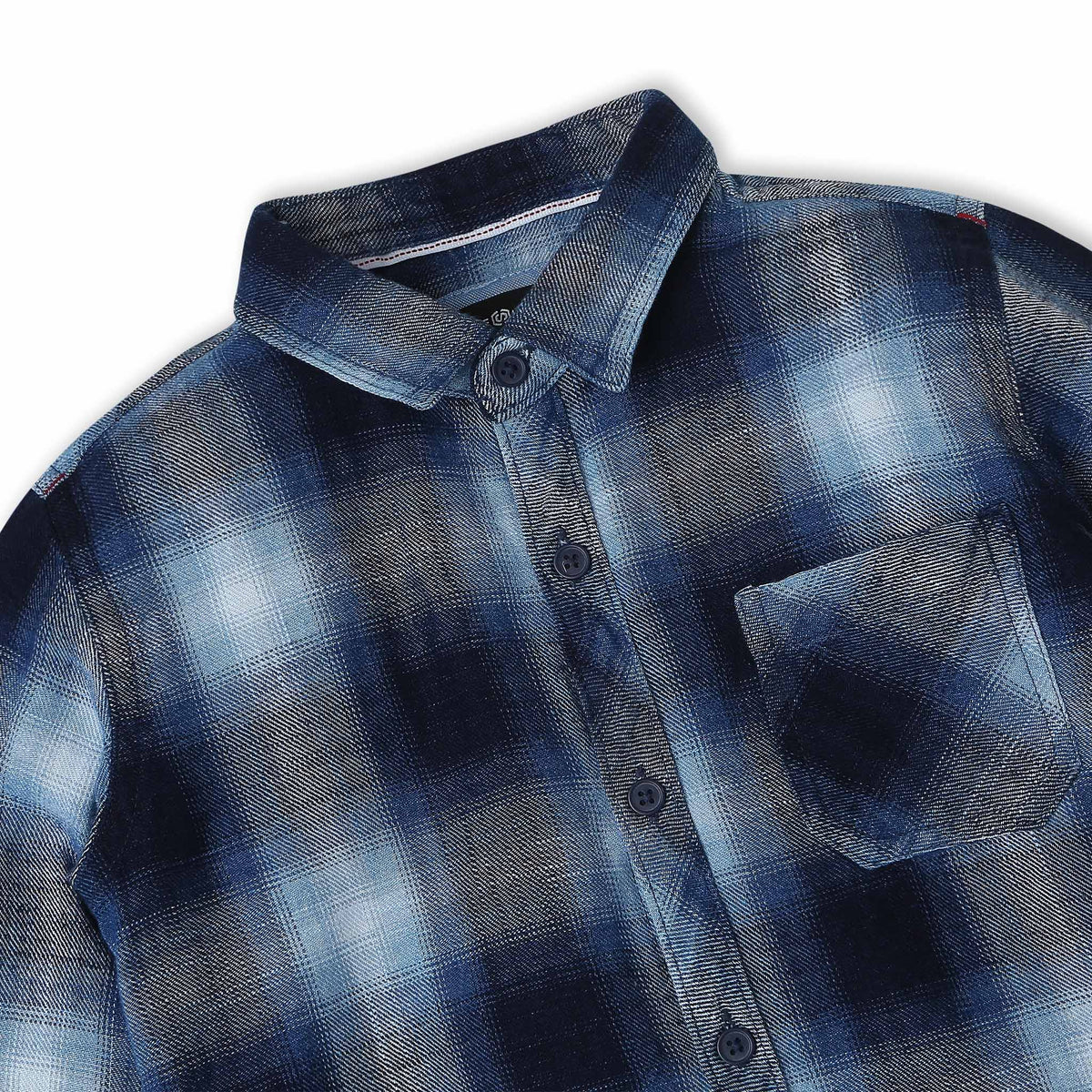 Boys Regular Fit Checkered Shirt