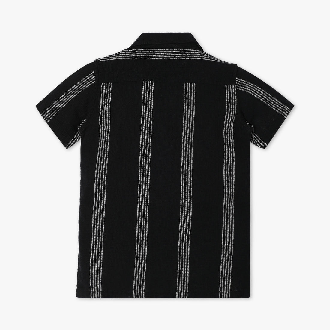 Boys Regular Fit Shirt Collar Striped Shirt