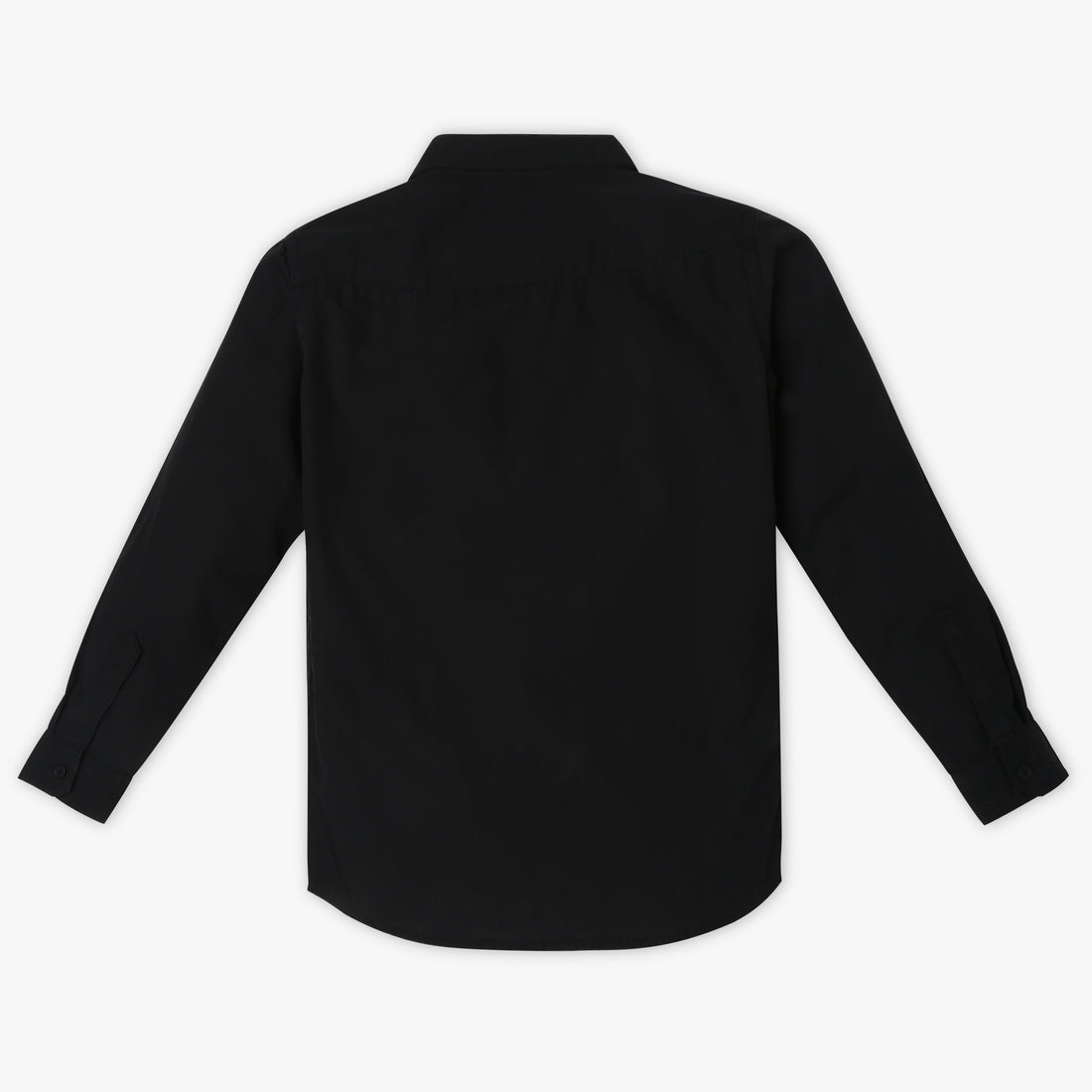 Boys Regular Fit Solid Shirt Collar Shirt