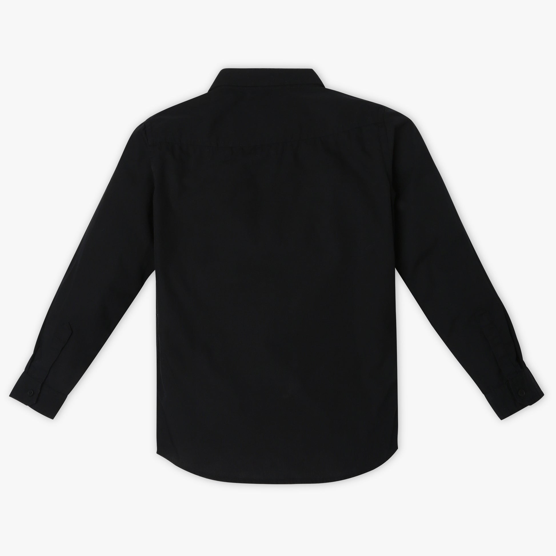 Boys Regular Fit Solid Shirt Collar Shirt