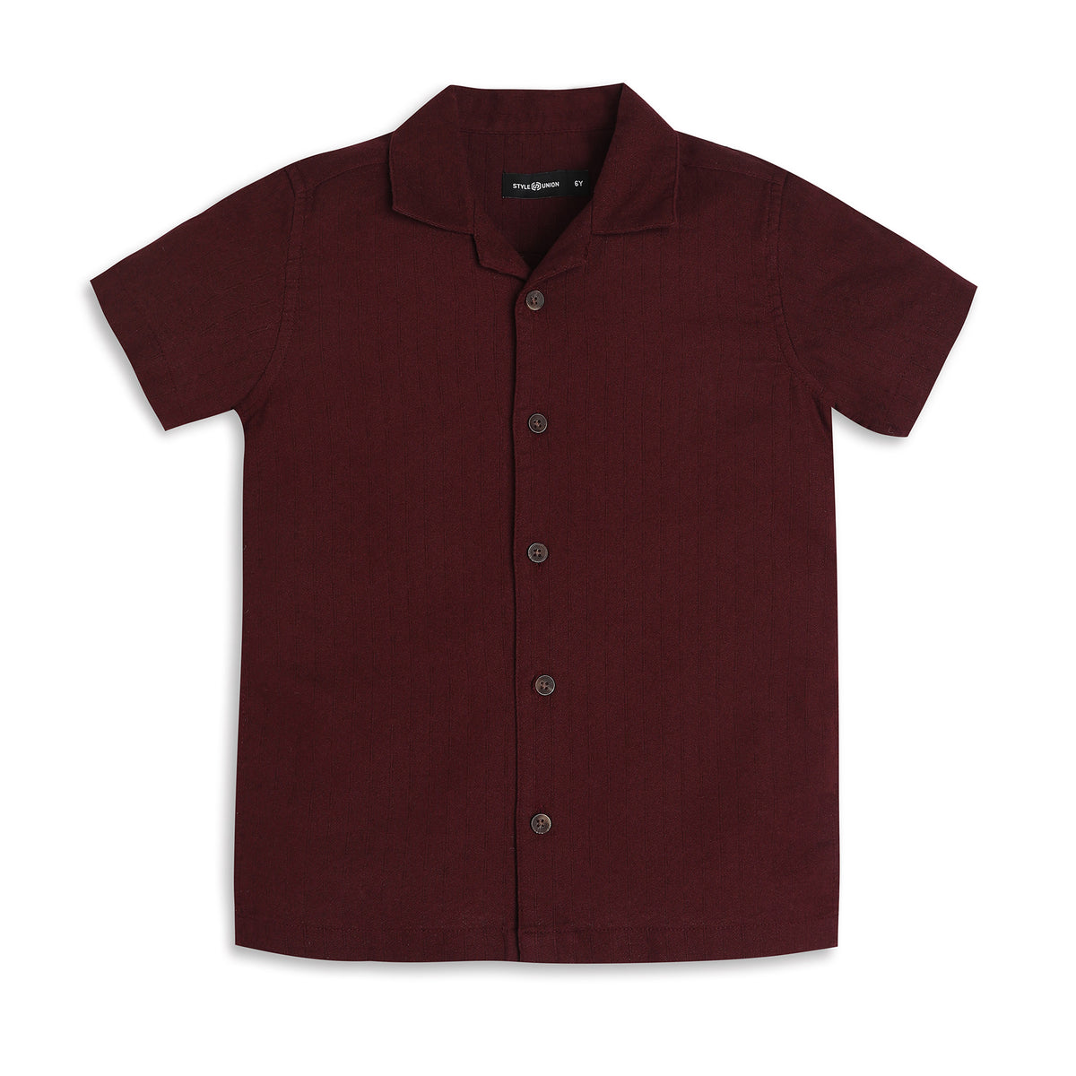 Boys Regular Fit Solid Shirt