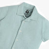 Boys Shirt Collar Half Sleeve Cuban Shirt