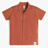 Boys Shirt Collar Half Sleeve Cuban Shirt