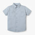 Boys Shirt Collar Half Sleeve Cuban Shirt