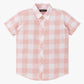 Boys Collar Full Length Sleeve Checkered Shirt