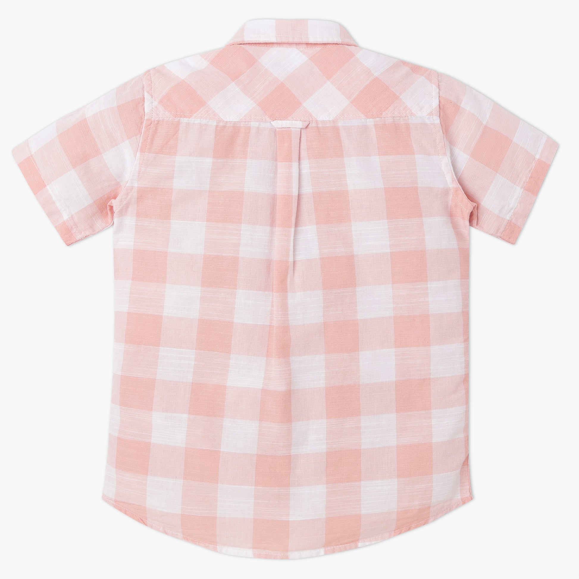 Boys Collar Full Length Sleeve Checkered Shirt
