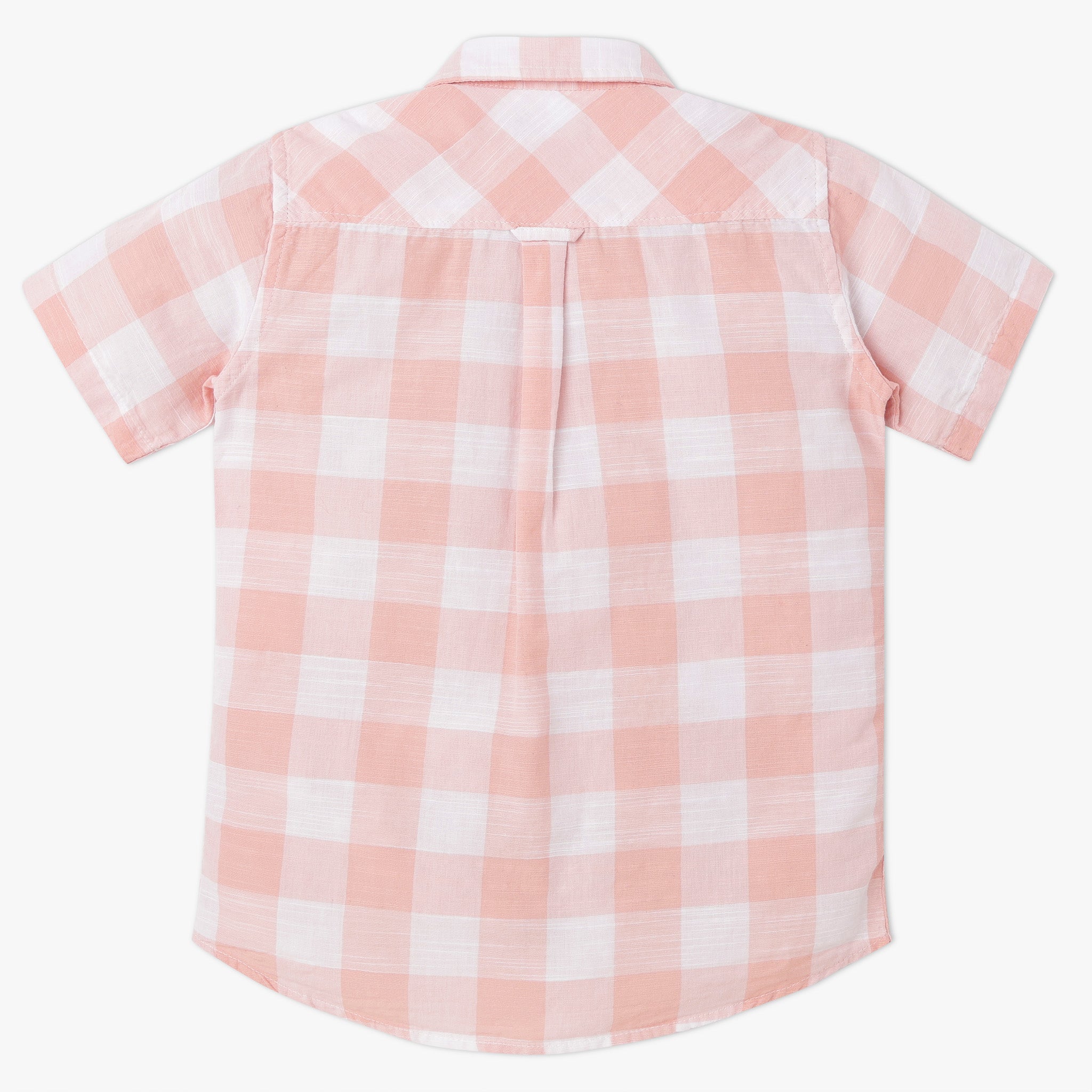 Boys Collar Full Length Sleeve Checkered Shirt