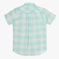 Boys Collar Full Length Sleeve Checkered Shirt