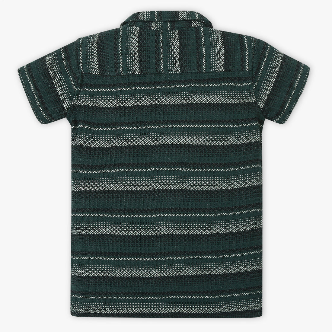Boys Regular Fit Striped Shirt Collar Shirt