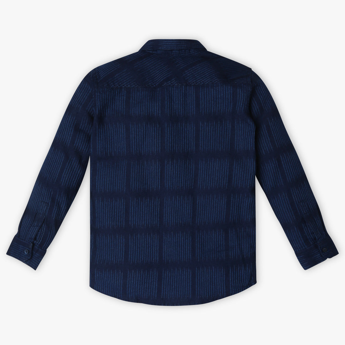 Boys Regular Fit Striped Shirt Collar Shirt
