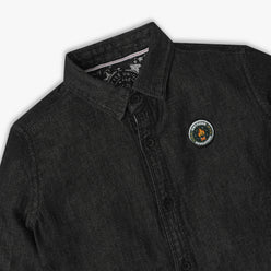 Boys Relaxed Fit Solid Shirt Collar Full Sleeve Shirt