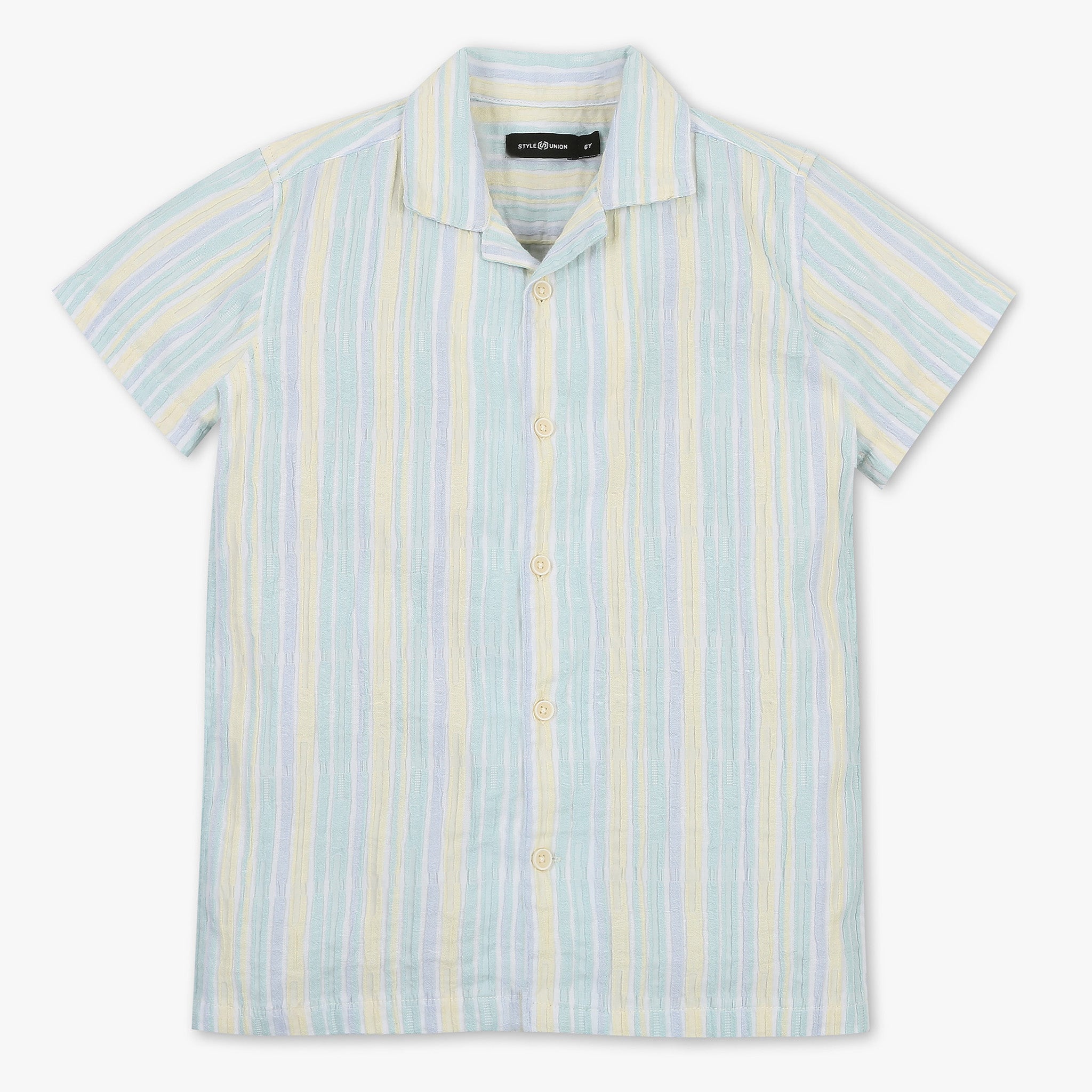 Boys Cotton Fabric Striped Shirt