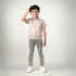 Boys Half Sleeve Shirt Collar Solid Shirt