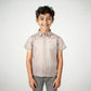 Boys Half Sleeve Shirt Collar Solid Shirt